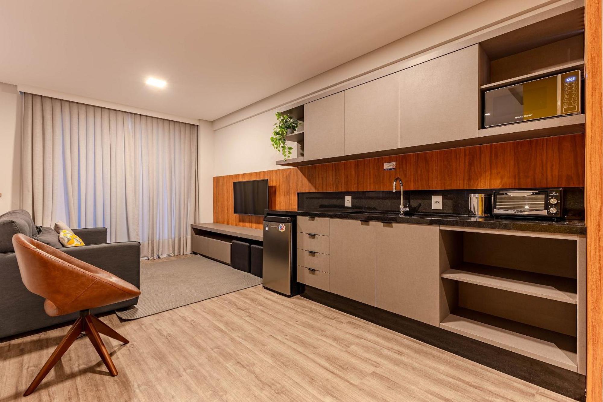 Confortavel Loft Com Vista Para O Mar - Condominio Com Piscina Бомбиняс Екстериор снимка