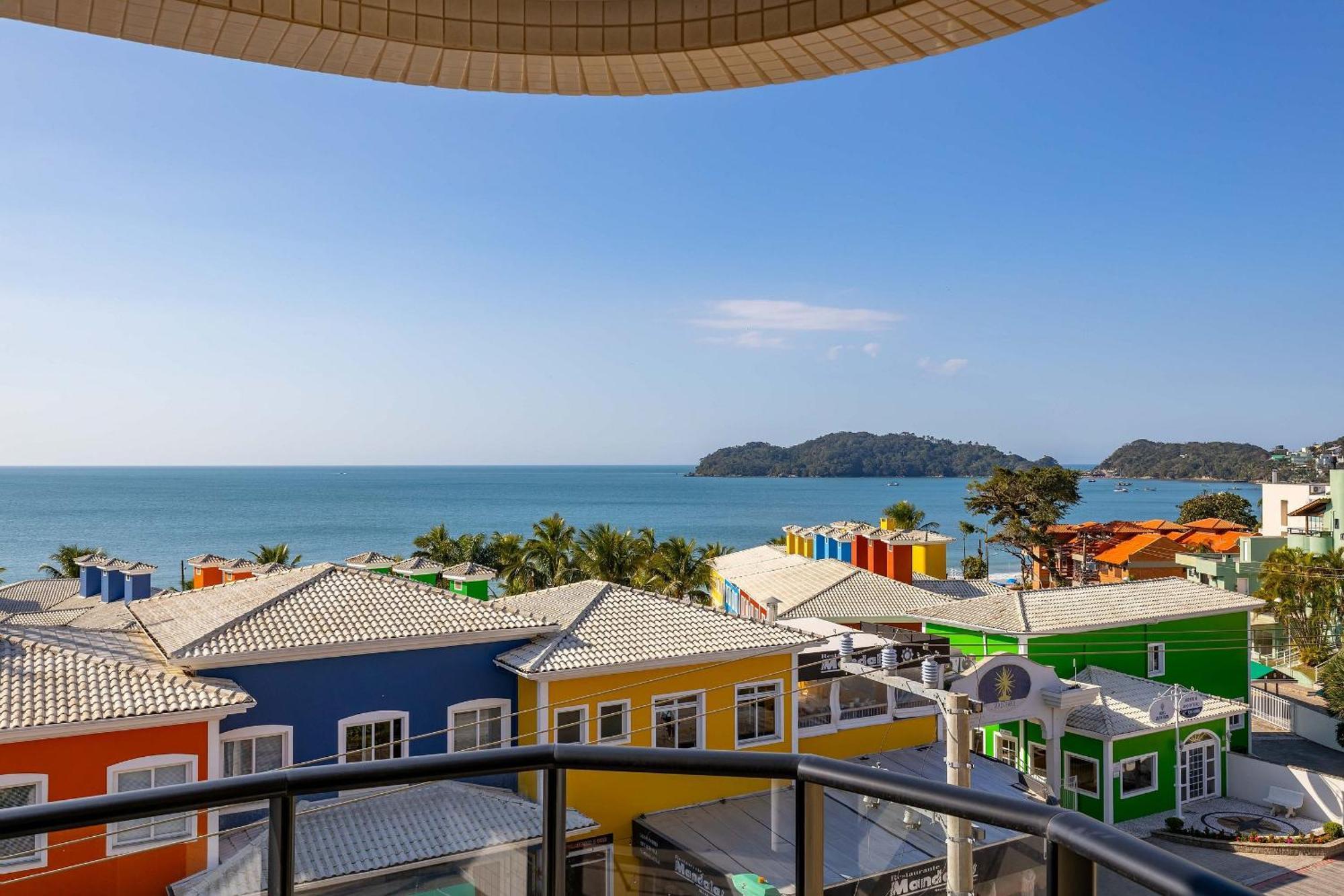 Confortavel Loft Com Vista Para O Mar - Condominio Com Piscina Бомбиняс Екстериор снимка